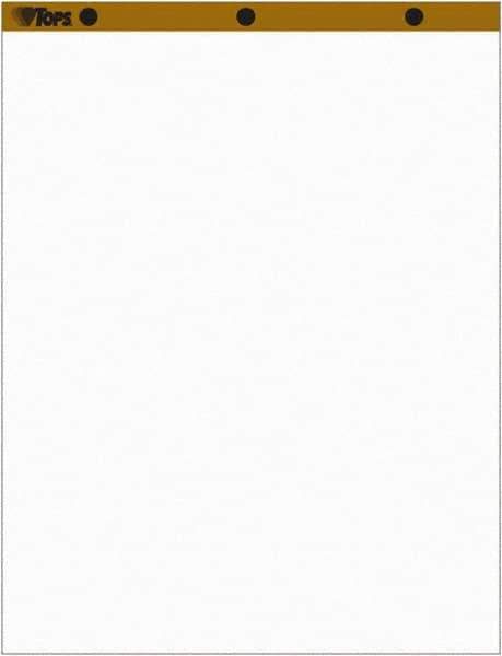 TOPS - Easel Pads, Unruled, 27 x 34, White, 50 Sheets, 2 Pads/Pack, Easel Pads - Use with Whiteboards, Chalkboards, Walls, Easel St&s - USA Tool & Supply