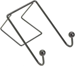 FELLOWES - 2 Hooks, 4" Long x 5-1/8" Deep, Metal Double Wall Hook - 6" High - USA Tool & Supply