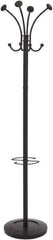 Alba - 8 Hooks, 16" Long x 16" Deep, Steel Floor Costumer - 70-1/2" High - USA Tool & Supply