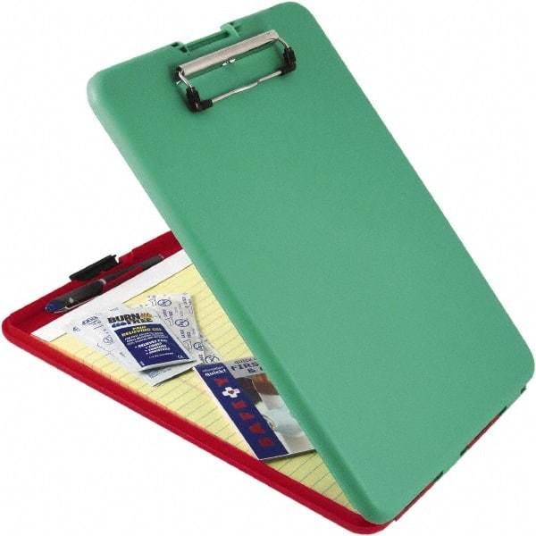 Saunders - 1-1/4" Long x 9-1/2" Wide, Clip Board - Red/Green - USA Tool & Supply