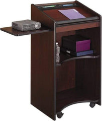 Safco - Laminated, Wood Portable Lectern - 19-3/4" Deep x 25-1/4" Wide x 46" High - USA Tool & Supply