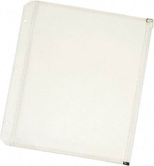 Cardinal - 11 x 8 1/2" 3 Tabs, 3-Hole Punched, Binder Pockets Divider - Clear - USA Tool & Supply
