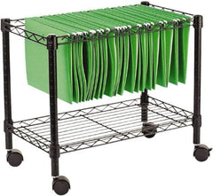 ALERA - 250 Lb Capacity, 24" Wide x 14" Long x 21" High File Cart - 1 Shelf, Steel - USA Tool & Supply