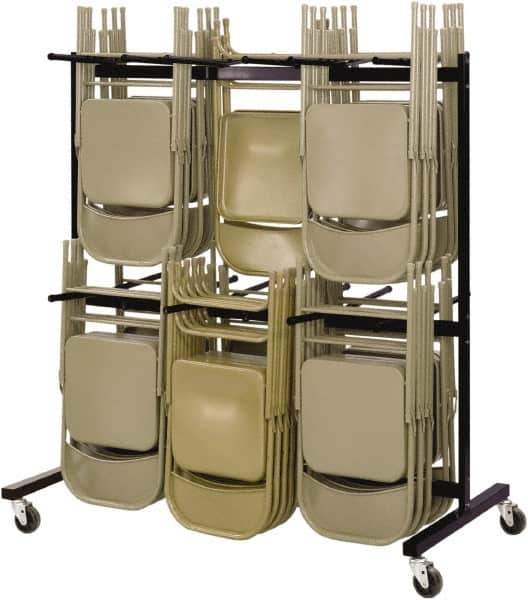 Safco - 84 Chairs Capacity Two-Tier Chair Cart - Use for Folding Chairs - USA Tool & Supply