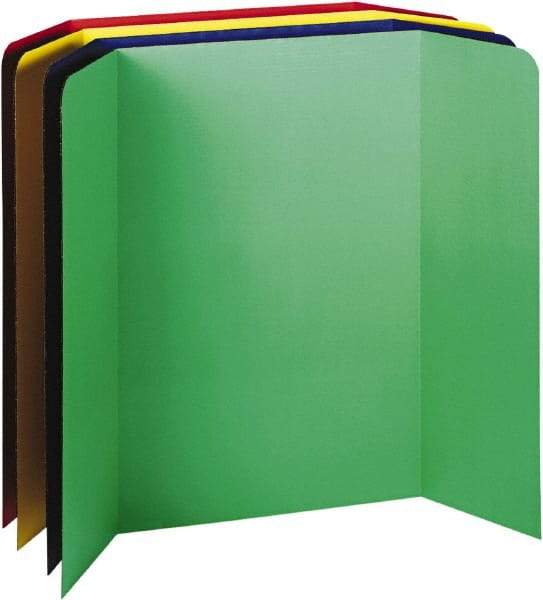 Pacon - Spotlight Corrugated Presentation Display Boards, 48 x 36, Assorted, 4/Carton, Display Board - Use with Science Fairs, Booths & Displays - USA Tool & Supply