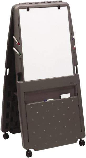 ICEBERG - Foldable Double-Sided Dry Erase Easel - 73" High - USA Tool & Supply