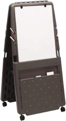 ICEBERG - Foldable Double-Sided Dry Erase Easel - 73" High - USA Tool & Supply