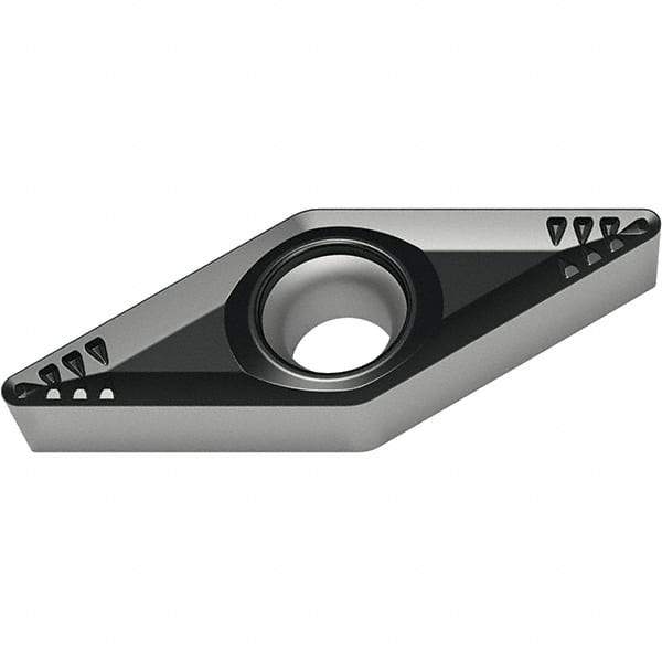 Walter - VCMT221 RM4 Grade WSM30S Carbide Turning Insert - 35° Diamond, 1/4" Inscr Circle, 1/8" Thick, 1/64" Corner Radius - USA Tool & Supply