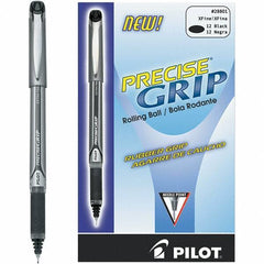 Pilot - Precision Point Roller Ball Pen - Black - USA Tool & Supply