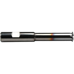 Emuge - 10 Max TPI, Internal Single Profile Thread Mill - 2-1/4" Cut Diam, 3/4" Shank Diam, 5 Flute, 4-1/2" OAL, TiCN Finish - Exact Industrial Supply