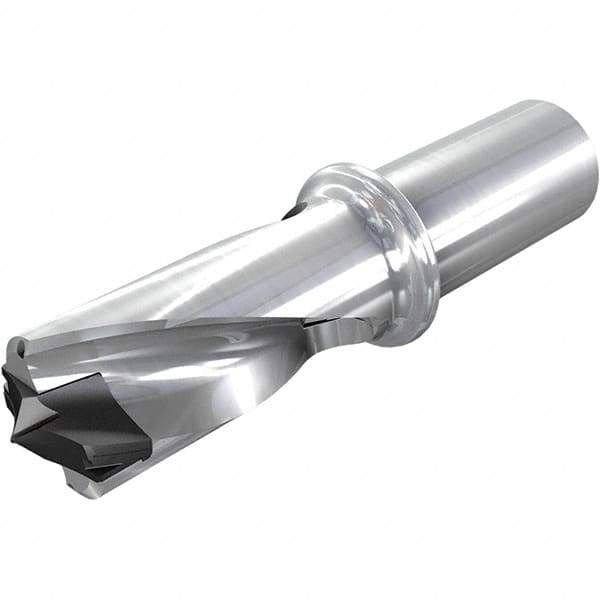 Iscar - 1-1/2 to 1-17/32" Diam, 8xD, 11.96" Max Drill Depth, 1-1/4" Shank Diam, 16.05" OAL, Replaceable Tip Drill - HFP-IQ Insert, 38 Seat Size, DFN Toolholder, Series ChamIOdrill - USA Tool & Supply