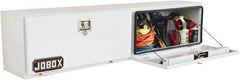 Jobox - 1 Compartment Topside Truck Box - 72" Wide x 15" Deep x 15" High, Steel, White - USA Tool & Supply