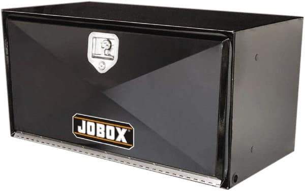 Jobox - 1 Compartment Underbed Truck Box - 36" Wide x 18" Deep x 18" High, Steel, Black - USA Tool & Supply