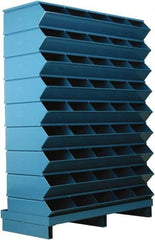 Stackbin - 9 Bin, Shelving Unit with Openings & Base - 37" Wide x 52" High - USA Tool & Supply