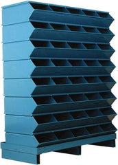 Stackbin - 8 Bin, Shelving Unit with Openings & Base - 37" Wide x 46-1/2" High - USA Tool & Supply