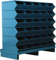 Stackbin - 6 Bin, Shelving Unit with Openings & Base - 37" Wide x 35-1/2" High - USA Tool & Supply