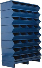 Stackbin - 8 Bin, Shelving Unit with Openings & Base - 37" Wide x 57-3/4" High - USA Tool & Supply