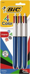 Bic - Conical Ball Point Pen - Assorted Colors - USA Tool & Supply