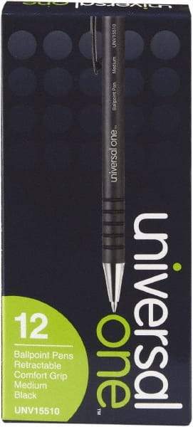 Universal One - Conical Ball Point Pen - Black - USA Tool & Supply