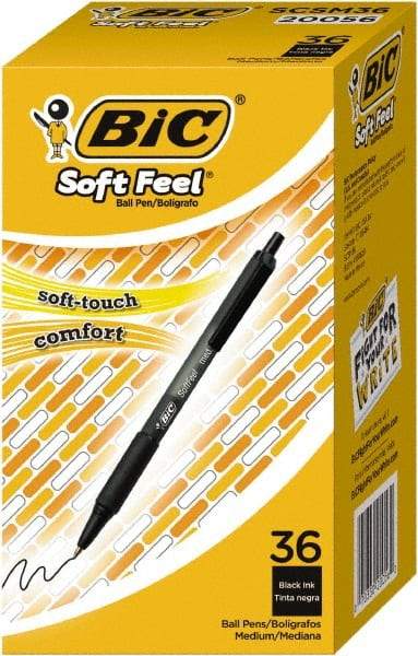 Bic - Conical Ball Point Pen - Black - USA Tool & Supply