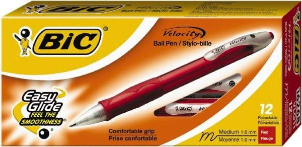 Bic - Conical Ball Point Pen - Red - USA Tool & Supply
