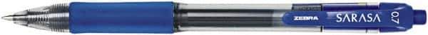 Zebra - Conical Roller Ball Pen - Blue - USA Tool & Supply