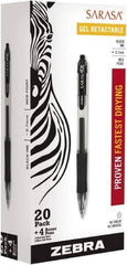 Zebra - Conical Roller Ball Pen - Black - USA Tool & Supply