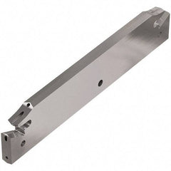 Seco - 21.4mm Blade Height, 4.4mm Blade Width, 120mm OAL, Right Hand Cut, Double End Indexable Cut-Off Blade - 49mm Max Depth of Cut, 150.10A Blade, Jetstream Series - USA Tool & Supply