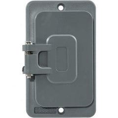 Hubbell Wiring Device-Kellems - Electrical Outlet Box & Switch Box Accessories Accessory Type: Box Cover Material: PBT Resin - USA Tool & Supply