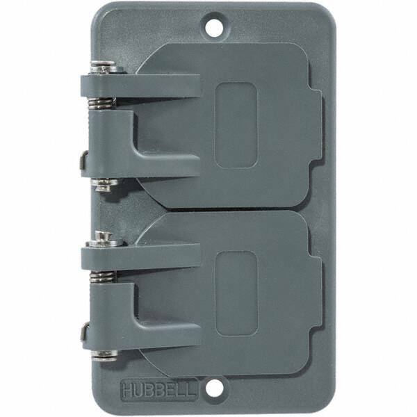 Hubbell Wiring Device-Kellems - Electrical Outlet Box & Switch Box Accessories Accessory Type: Box Cover Material: PBT Resin - USA Tool & Supply