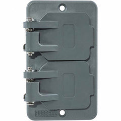 Hubbell Wiring Device-Kellems - Electrical Outlet Box & Switch Box Accessories Accessory Type: Box Cover Material: PBT Resin - USA Tool & Supply