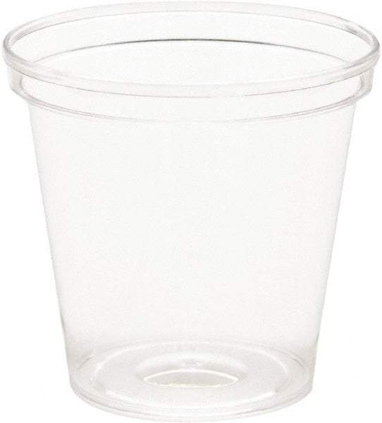 WNA - Comet Plastic Portion/Shot Glass, 1 oz, Clear - Clear - USA Tool & Supply