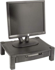 Kantek - Silver Monitor Stand - Use with Laptop, Monitor - USA Tool & Supply