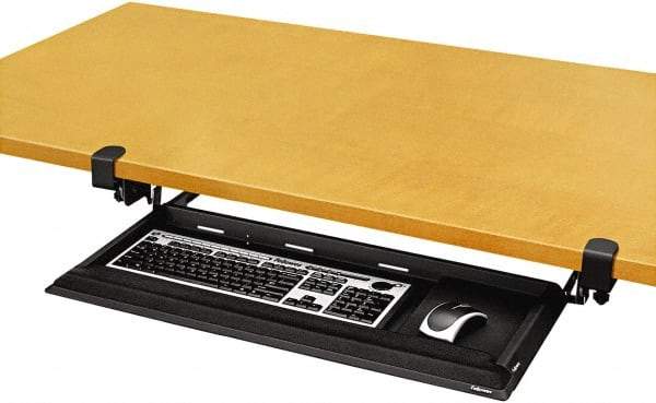 FELLOWES - Silver Keyboard Drawer - Use with Office Supplies - USA Tool & Supply