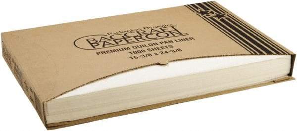 Bagcraft Papercon - Grease-Proof Quilon Pan Liners, 16-3/8 x 24-3/8" - Natural (Color) - USA Tool & Supply