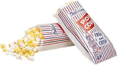 Bagcraft Papercon - Pinch-Bottom Paper Bag - 4 x 1-1/2 x 8, Red, White, Blue - USA Tool & Supply