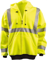 OccuNomix - Size 2XL Hi-Viz Yellow High Visibility Sweatshirt - USA Tool & Supply