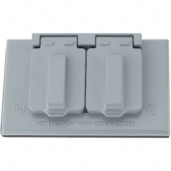 Leviton - Electrical Outlet Box Polycarbonate Device Cover - USA Tool & Supply
