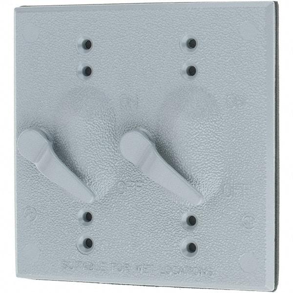 Leviton - Electrical Outlet Box Aluminum\xB6Zinc Device Cover - USA Tool & Supply