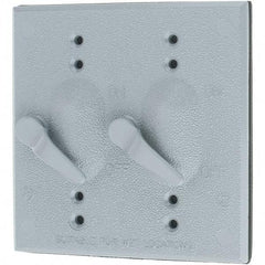 Leviton - Electrical Outlet Box Aluminum\xB6Zinc Device Cover - USA Tool & Supply