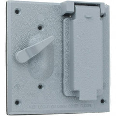 Leviton - Electrical Outlet Box Zinc Device Cover - USA Tool & Supply
