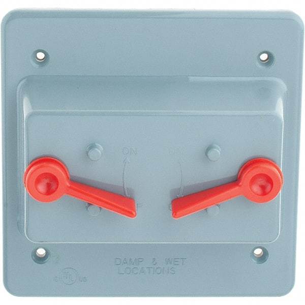 Leviton - Electrical Outlet Box Polycarbonate Device Cover - USA Tool & Supply