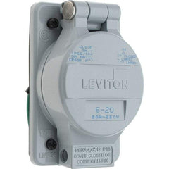 Leviton - Straight Blade Receptacles   Receptacle Type: Single Receptacle    Grade: Industrial - USA Tool & Supply