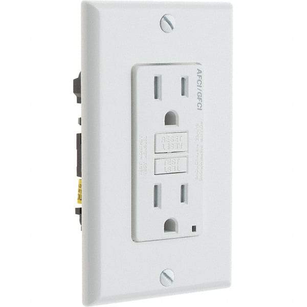 Leviton - GFCI Receptacles Grade: Commercial Color: White - USA Tool & Supply