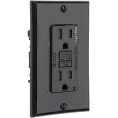 Leviton - GFCI Receptacles Grade: Commercial Color: Brown - USA Tool & Supply