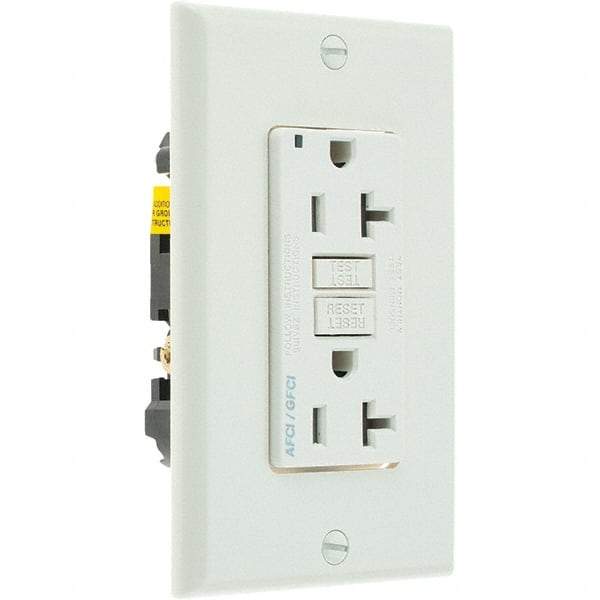 Leviton - GFCI Receptacles Grade: Commercial Color: Light Almond - USA Tool & Supply