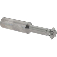 Accupro - 5/8° 5/8" Cut Diam, 0.25" Cut Width, 5/8" Shank, Solid Carbide Double-Angle Cutter - USA Tool & Supply