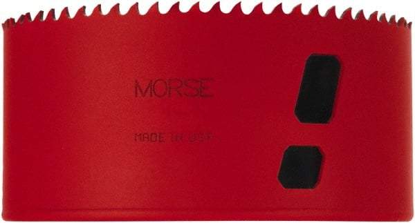 M.K. MORSE - 4-1/2" Diam, 1-15/16" Cutting Depth, Hole Saw - Bi-Metal Saw, Toothed Edge - USA Tool & Supply