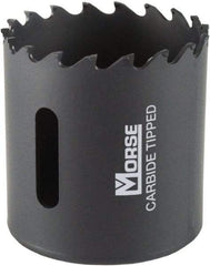 M.K. MORSE - 1-3/4" Diam, 1-15/16" Cutting Depth, Hole Saw - Carbide-Tipped Saw, Toothed Edge - USA Tool & Supply