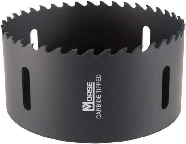 M.K. MORSE - 4-3/4" Diam, 1-15/16" Cutting Depth, Hole Saw - Carbide-Tipped Saw, Toothed Edge - USA Tool & Supply